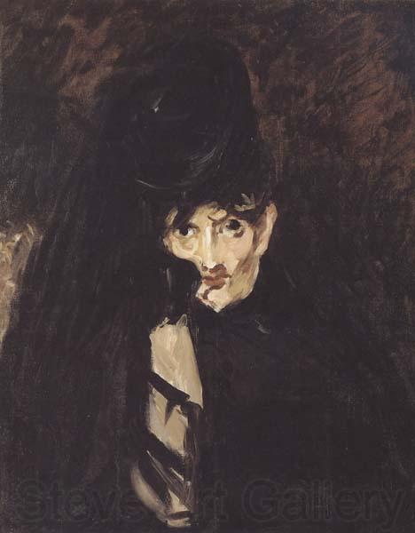 Edouard Manet Portrait de Berthe Morisot (mk40) Norge oil painting art